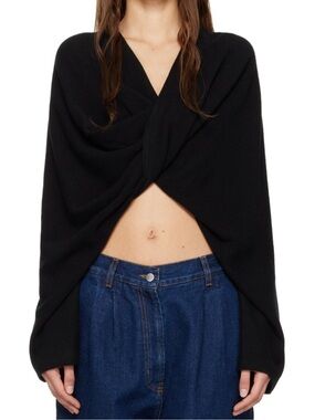 Beaufille Black Twist Sweater